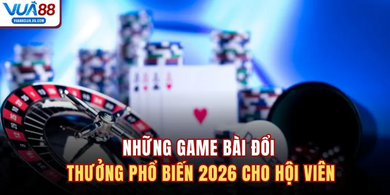 Những game bài đổi thưởng phổ biến 2026 cho hội viên